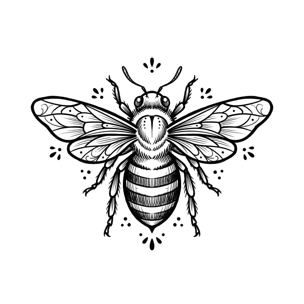 Bee Tattoos — AI-generated tattoo design ideas