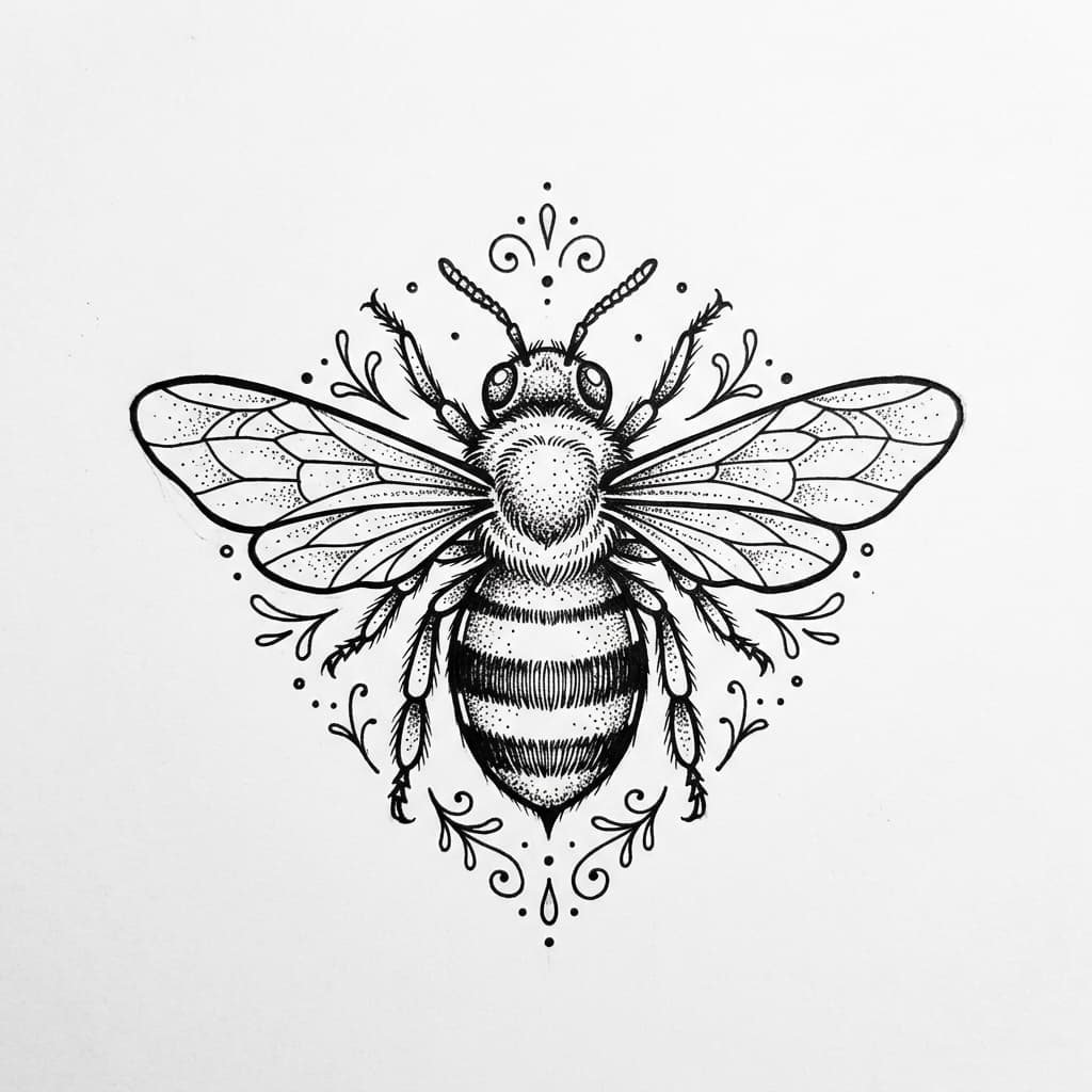 Bee Tattoos tattoo design idea 5