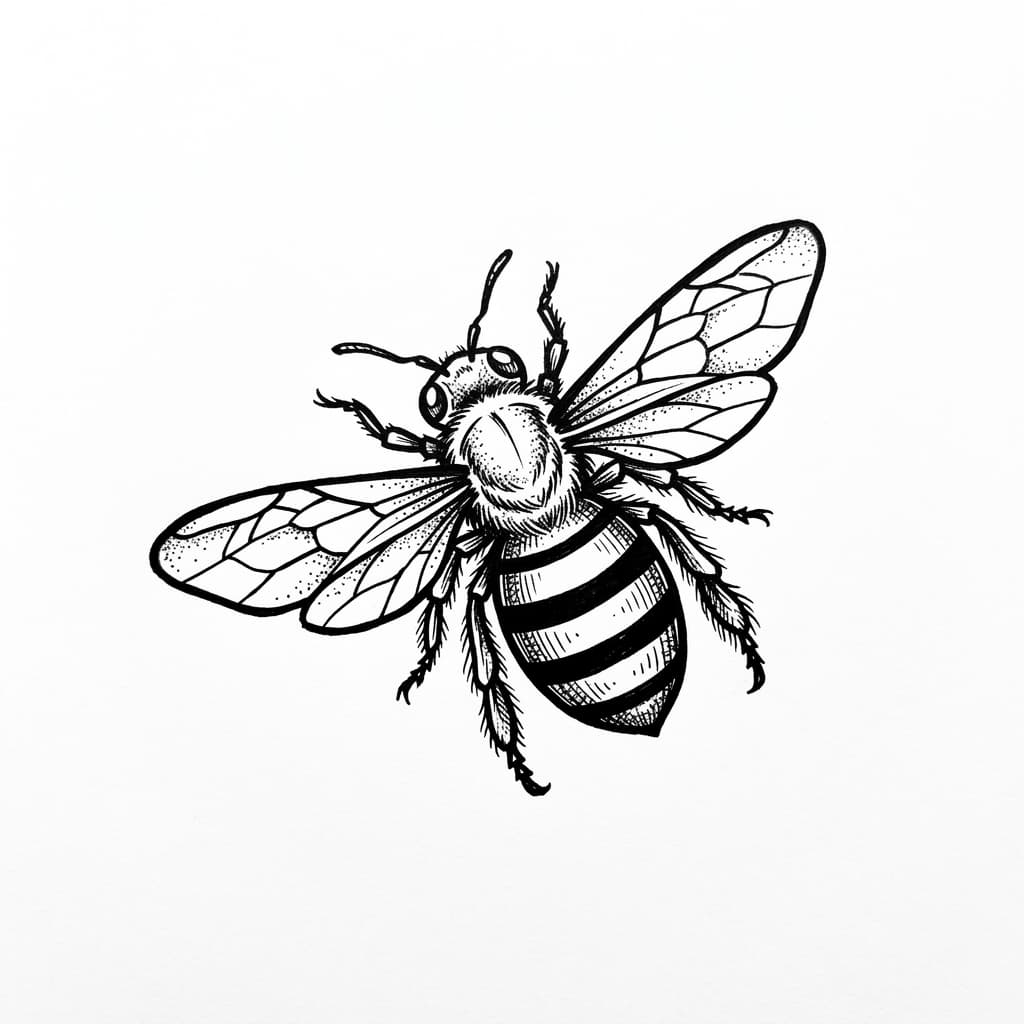 Bee Tattoos tattoo design idea 7
