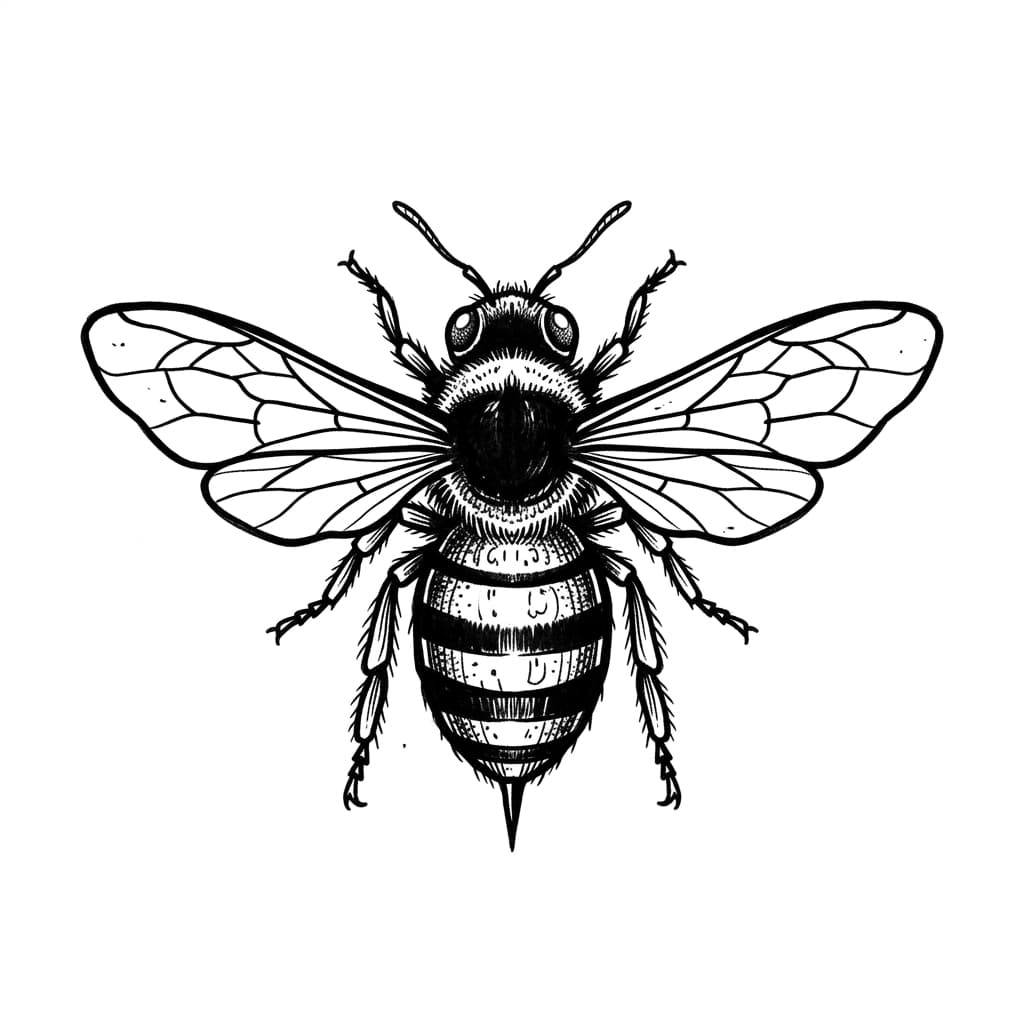 Bee Tattoos tattoo design idea 12