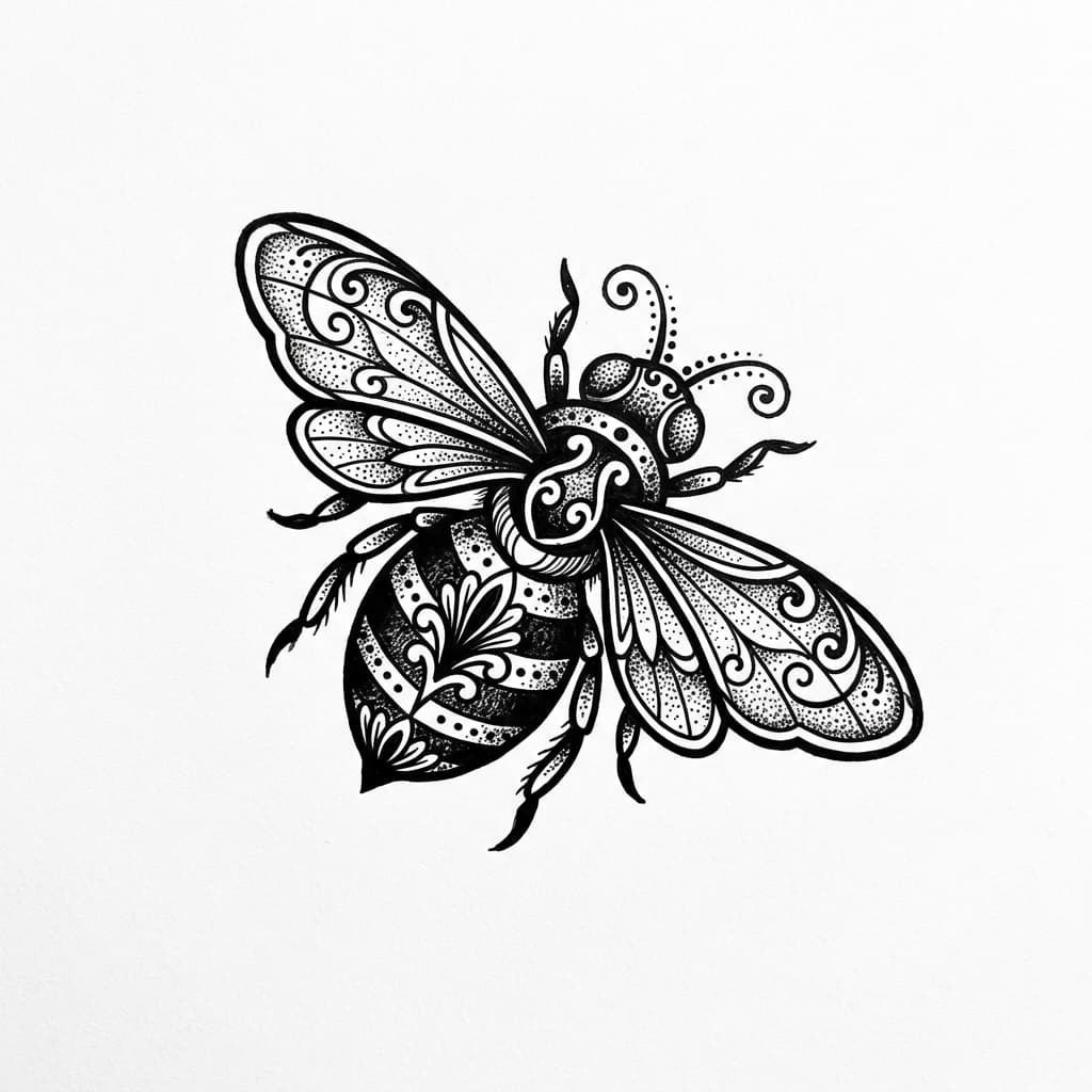 Bee Tattoos tattoo design idea 17