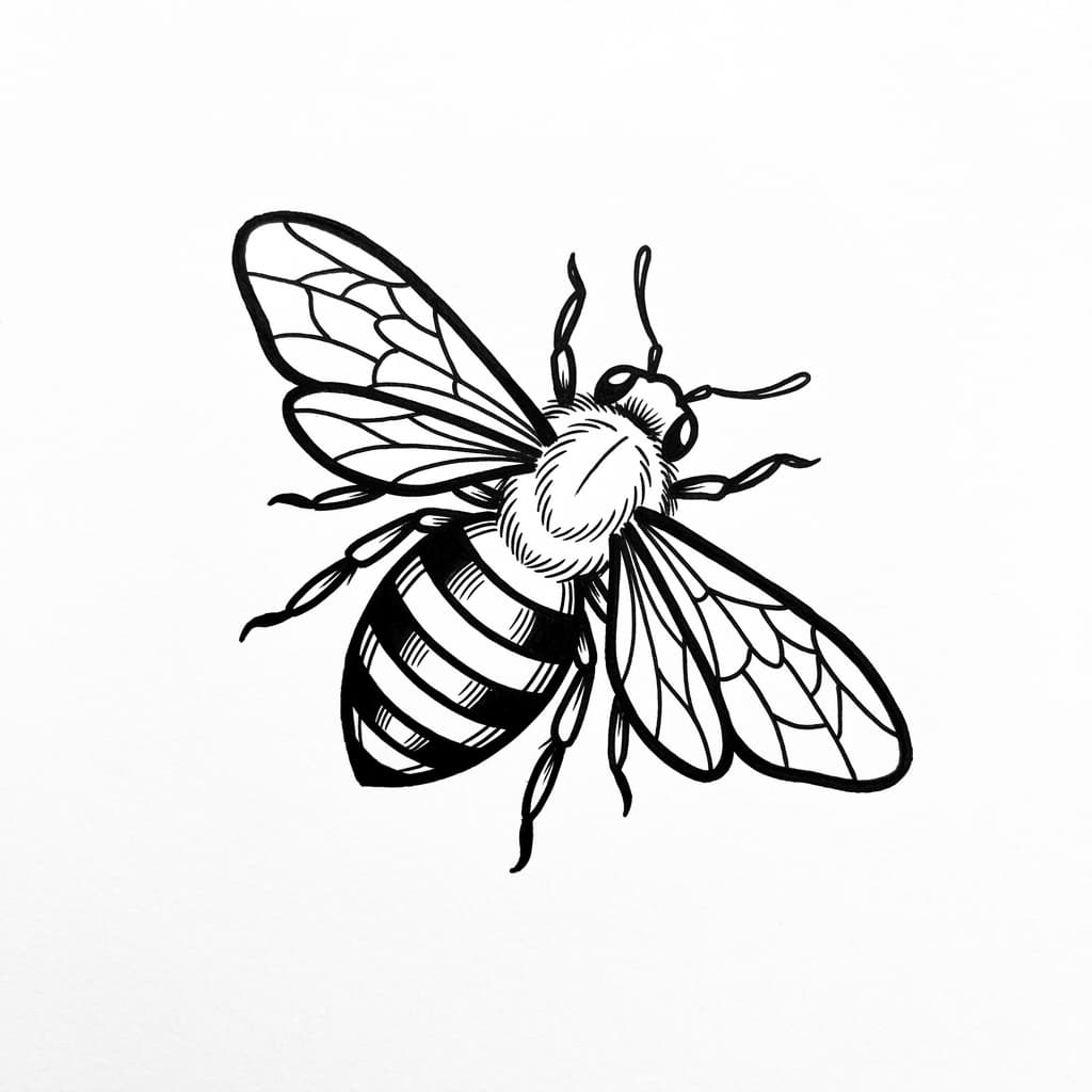 Bee Tattoos tattoo design idea 18