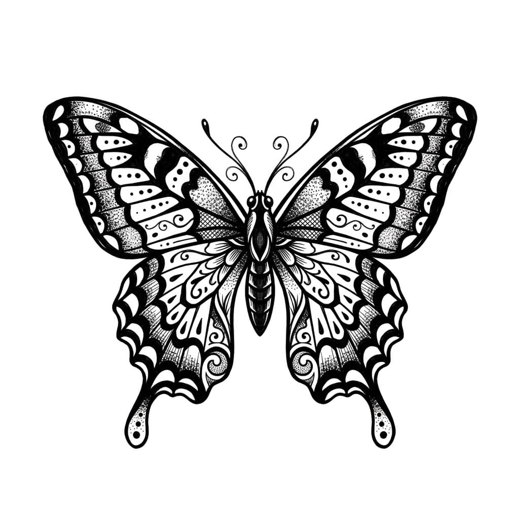Butterfly Tattoos — AI-generated design examples