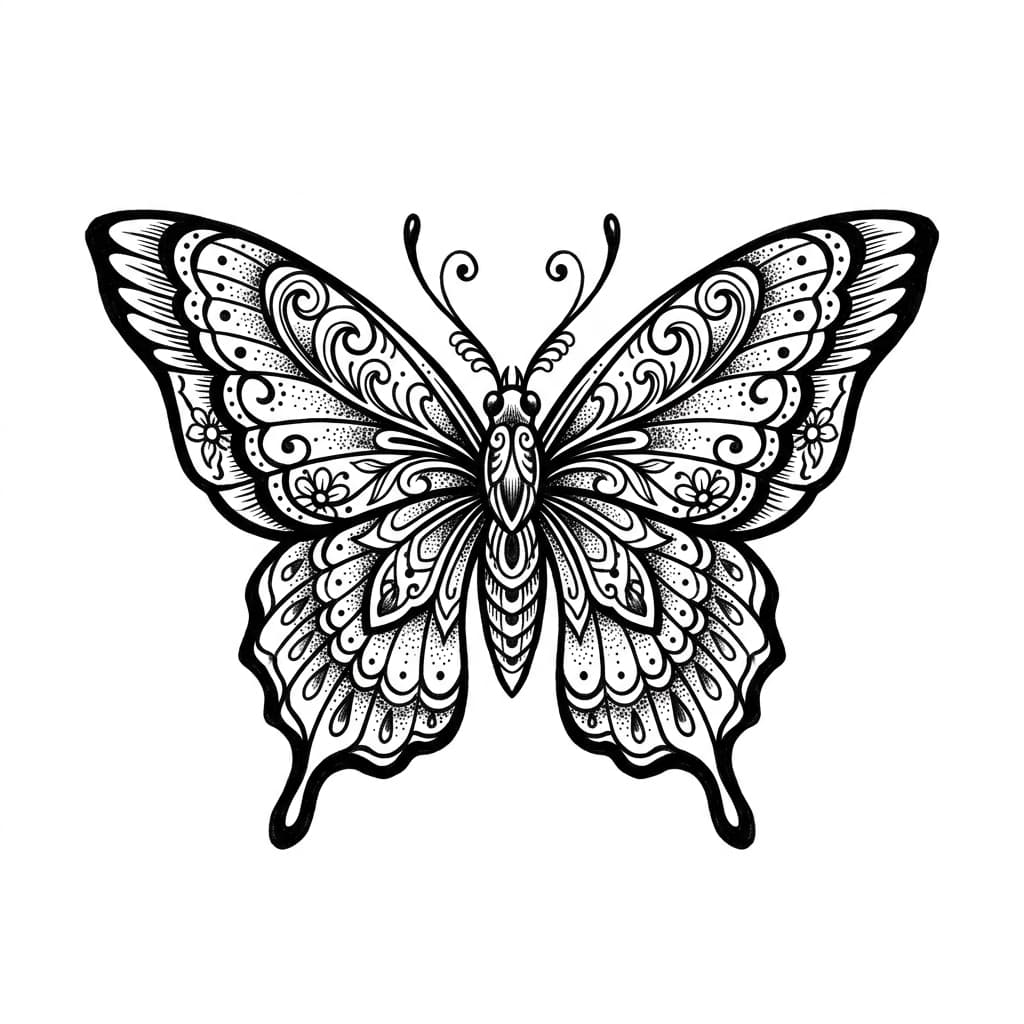 Butterfly Tattoos tattoo design idea 12