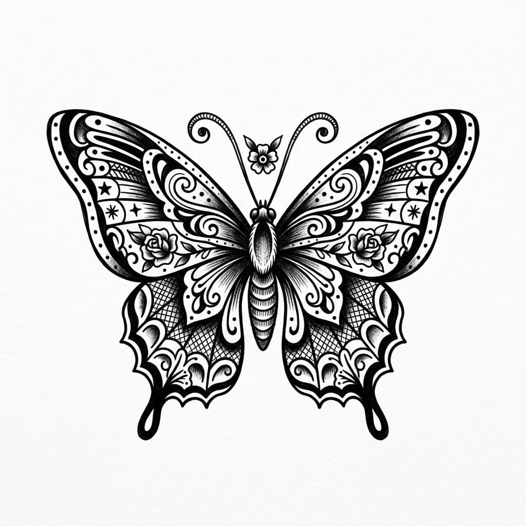 Butterfly Tattoos tattoo design idea 17