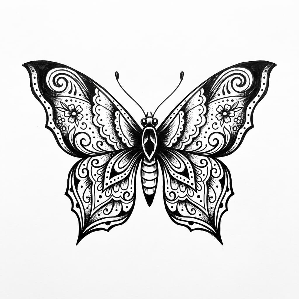 Butterfly Tattoos tattoo design idea 19