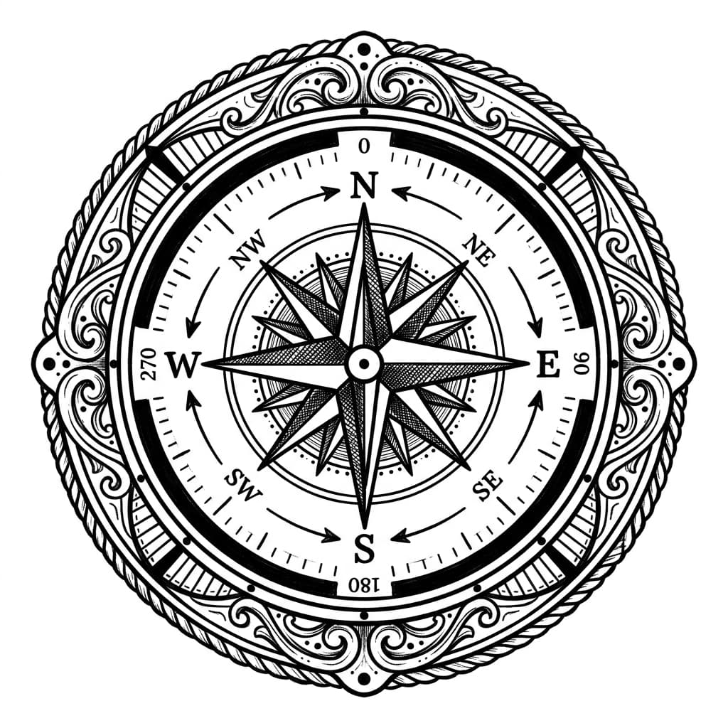 Compass Tattoos tattoo design idea 6