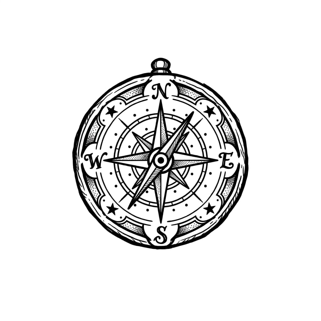 Compass Tattoos tattoo design idea 17