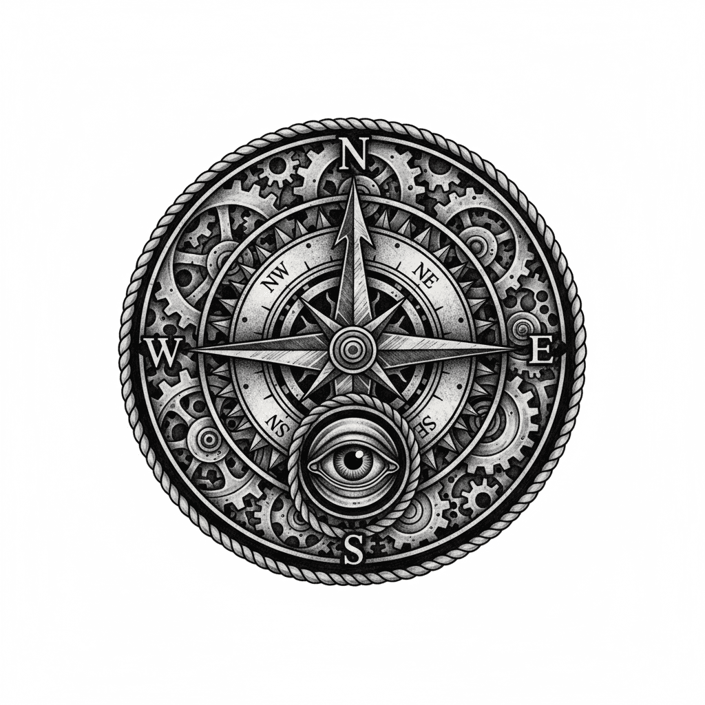 Compass Tattoos tattoo design idea 22