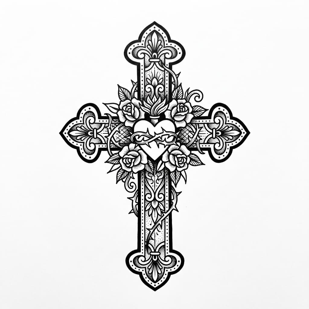 Cross Tattoos — AI-generated design examples