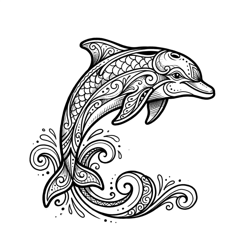 Dolphin Tattoos — AI-generated tattoo design ideas