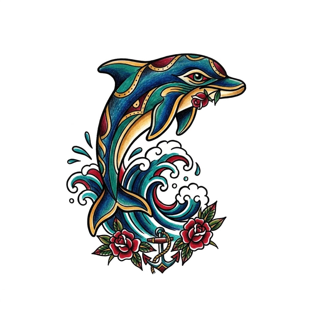 Dolphin Tattoos tattoo design idea 10
