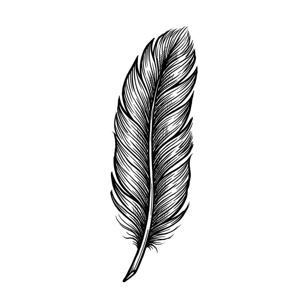 Feather Tattoos — AI-generated tattoo design ideas