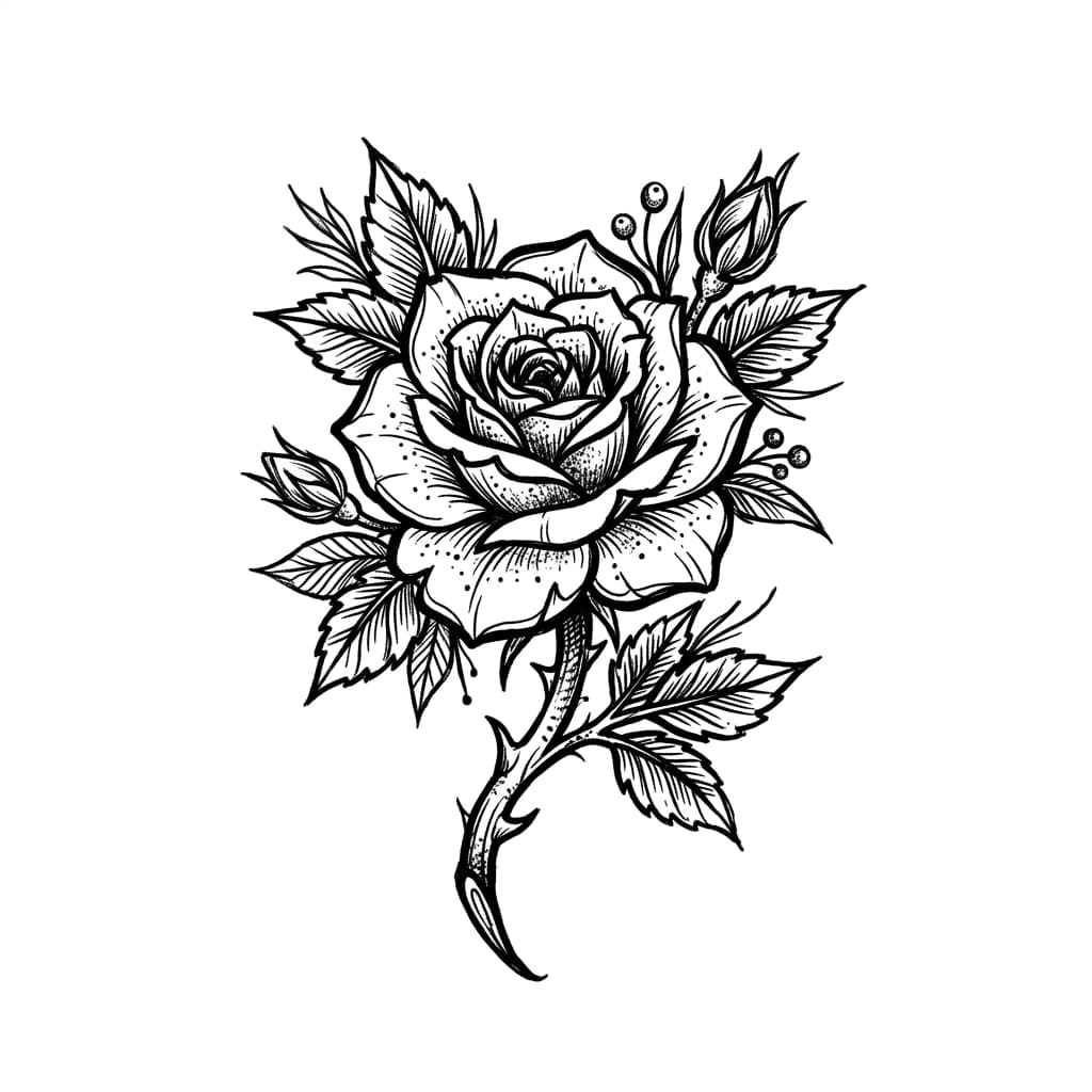 Flower Tattoos — AI-generated design examples