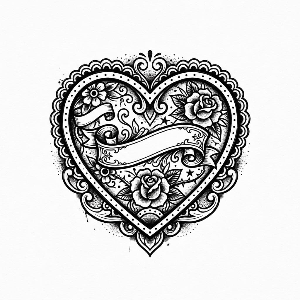 Heart Tattoos tattoo design idea 4