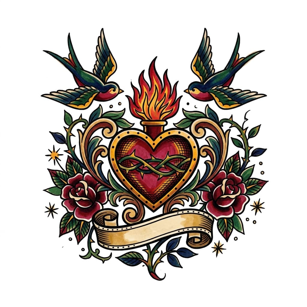 Heart Tattoos tattoo design idea 10