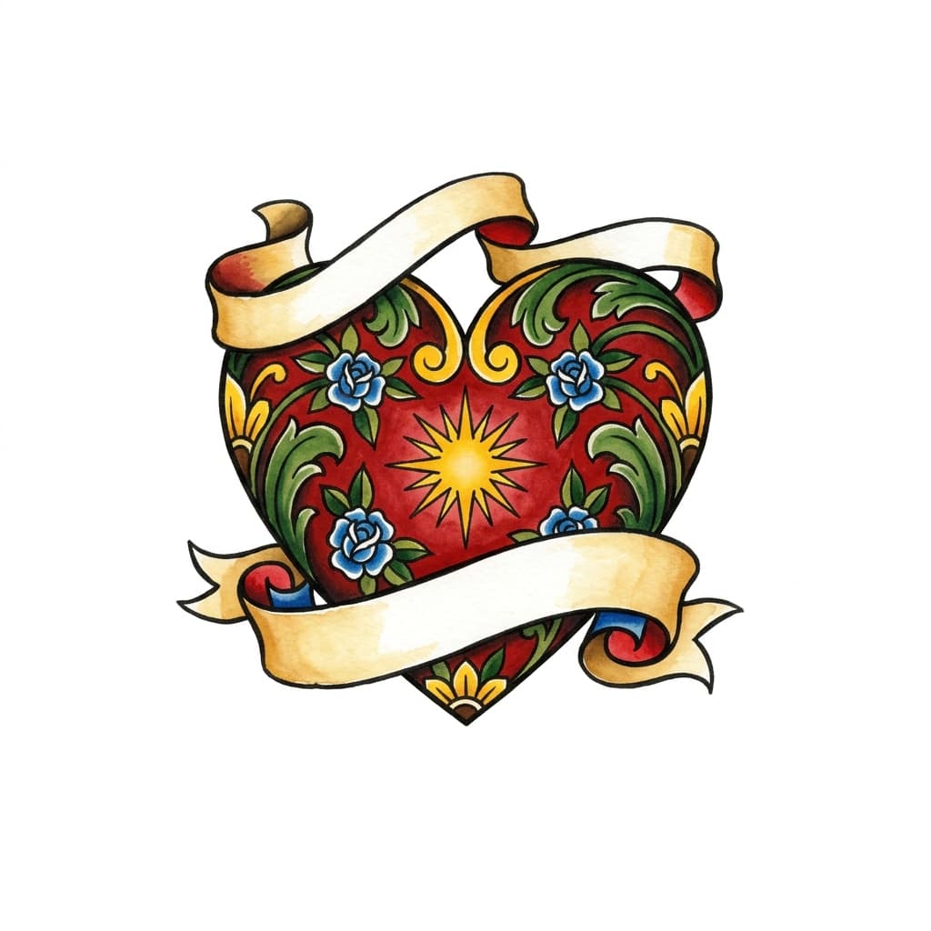 Heart Tattoos tattoo design idea 11