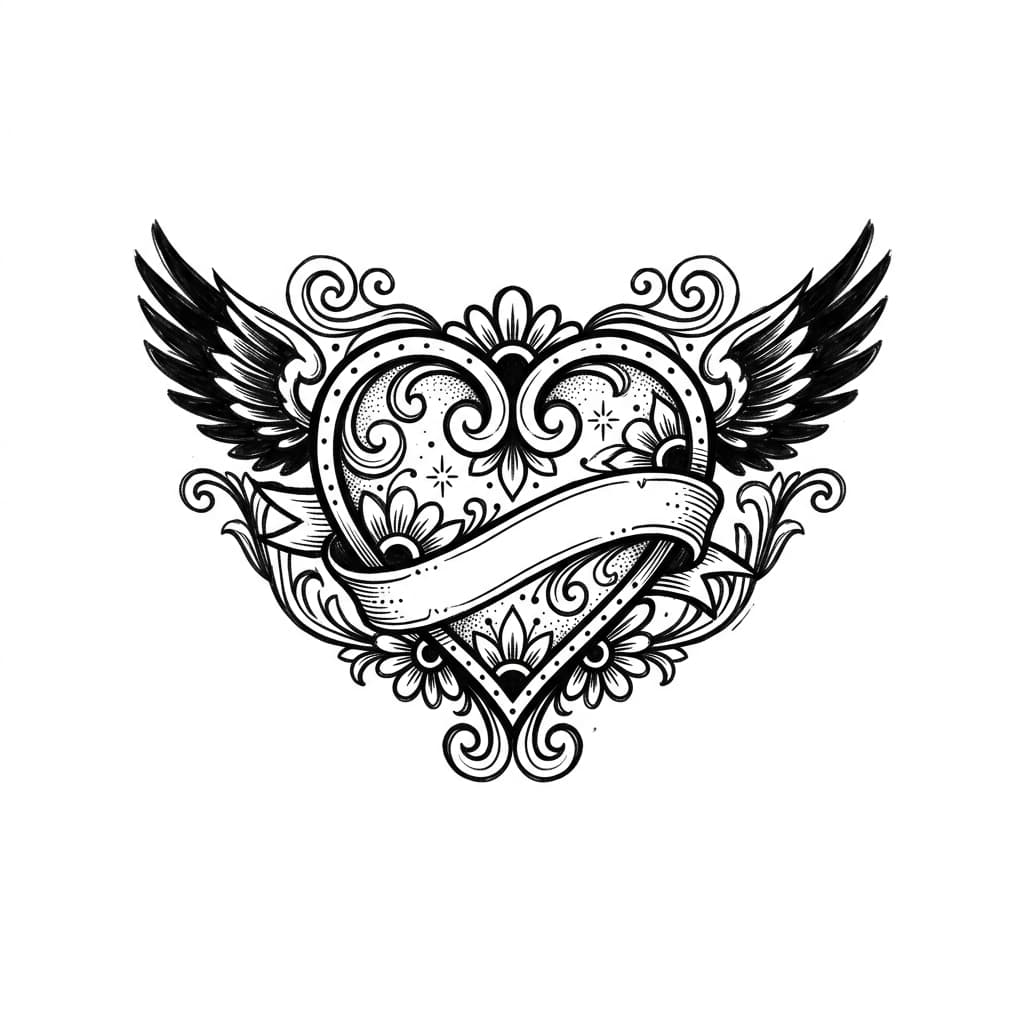Heart Tattoos tattoo design idea 19