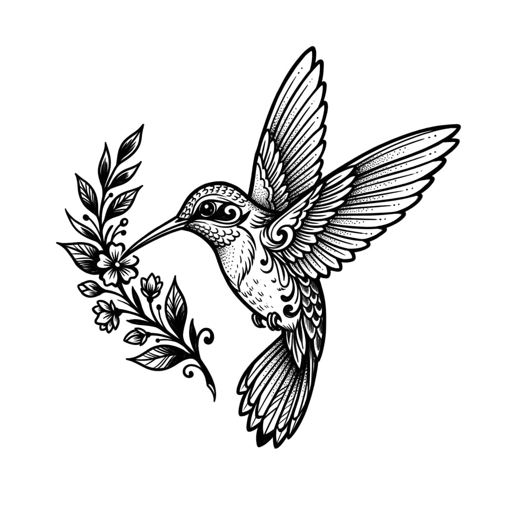Hummingbird Tattoos tattoo design idea 2