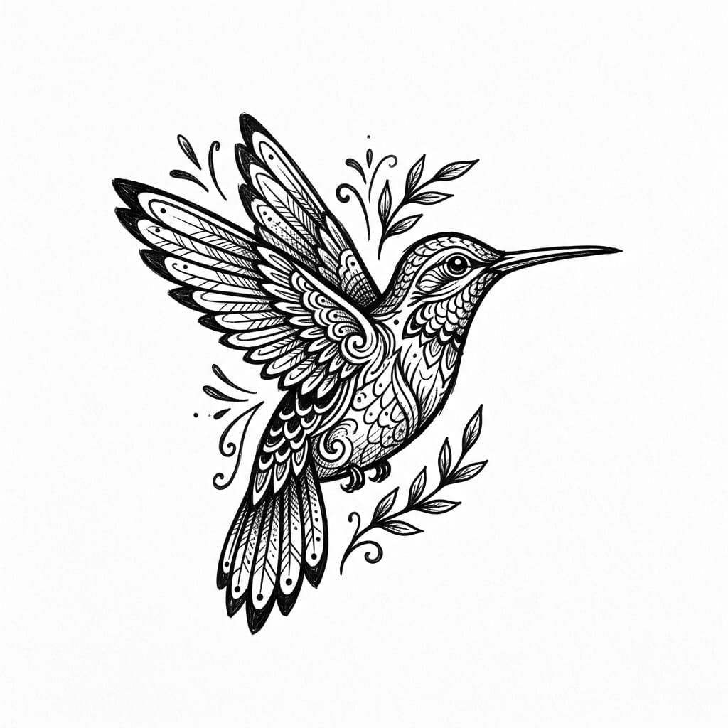 Hummingbird Tattoos tattoo design idea 3