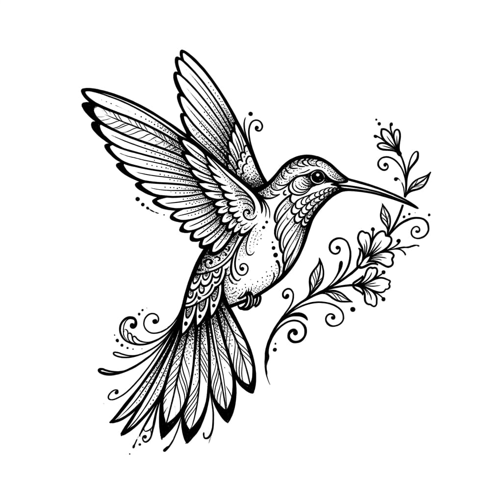 Hummingbird Tattoos tattoo design idea 4