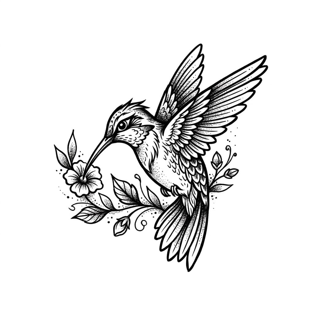 Hummingbird Tattoos tattoo design idea 6