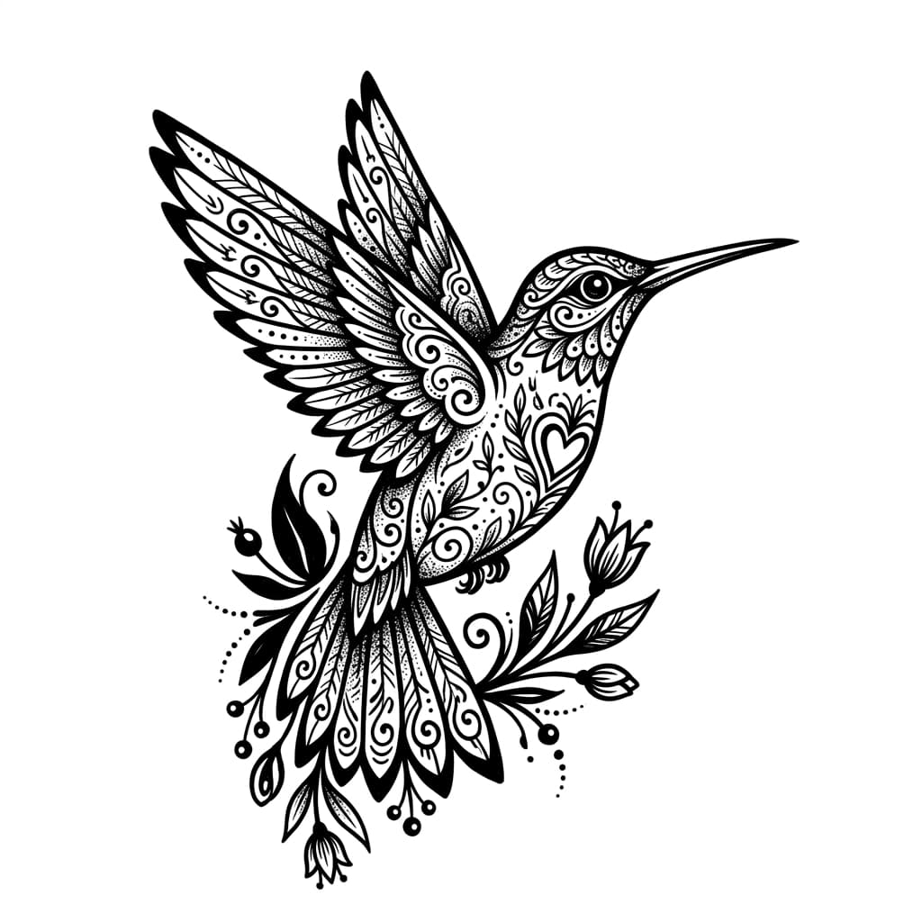 Hummingbird Tattoos tattoo design idea 7