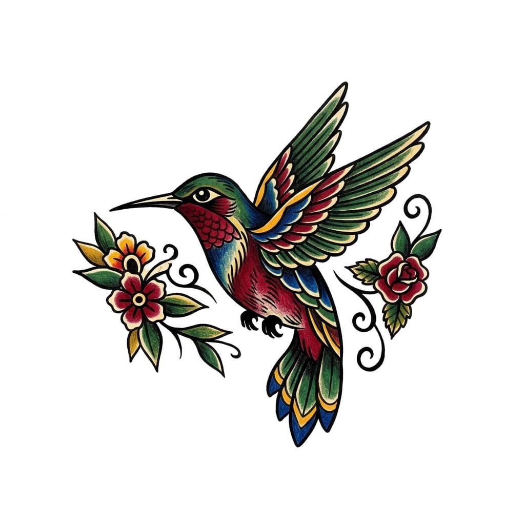 Hummingbird Tattoos tattoo design idea 9