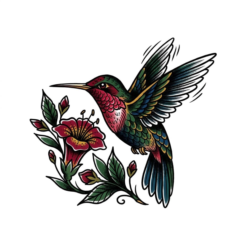 Hummingbird Tattoos tattoo design idea 11