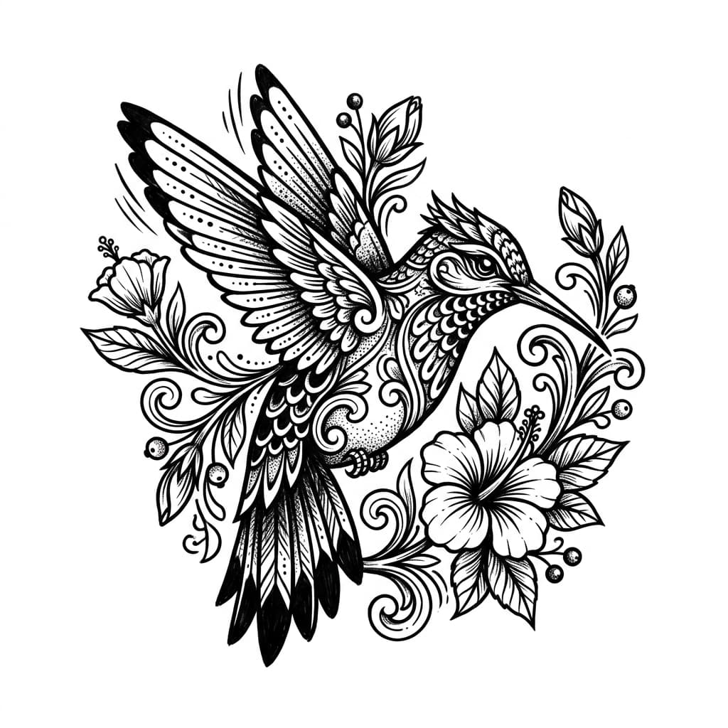 Hummingbird Tattoos tattoo design idea 12