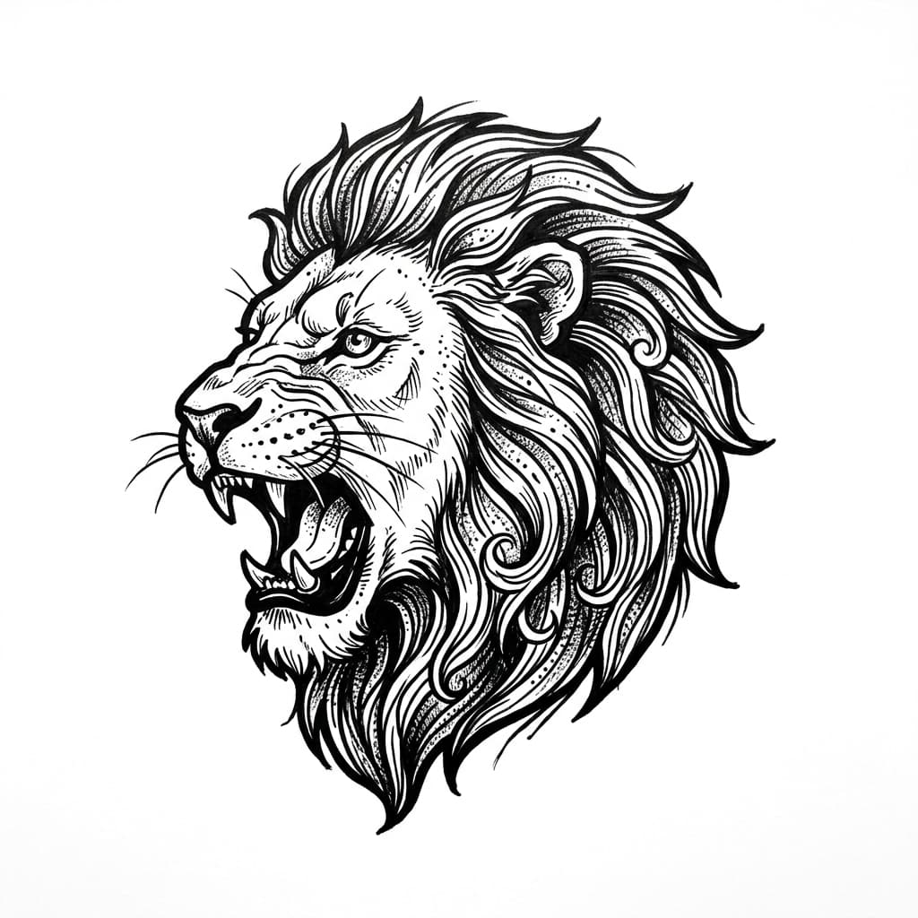 Lion Tattoos tattoo design idea 6