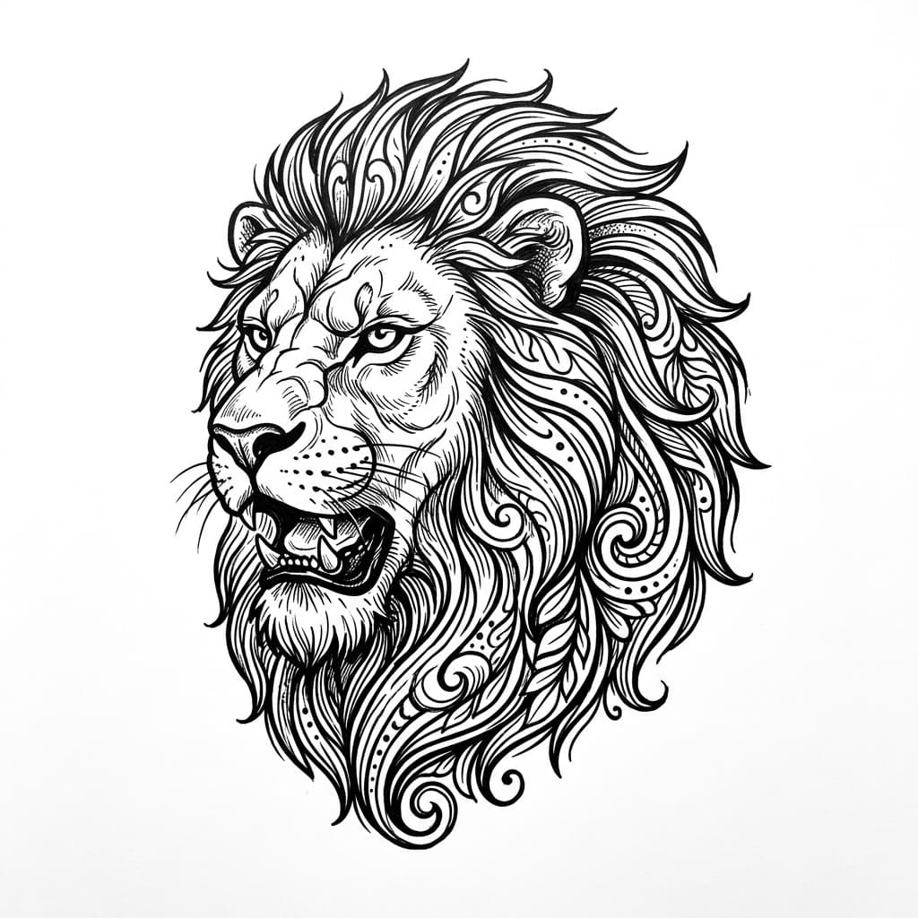 Lion Tattoos tattoo design idea 19