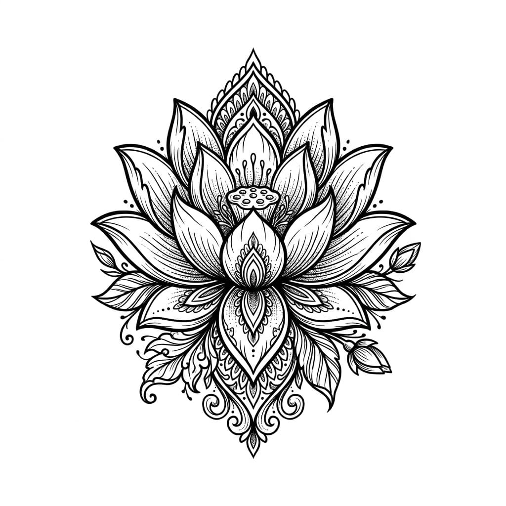 Lotus Tattoos tattoo design idea 3