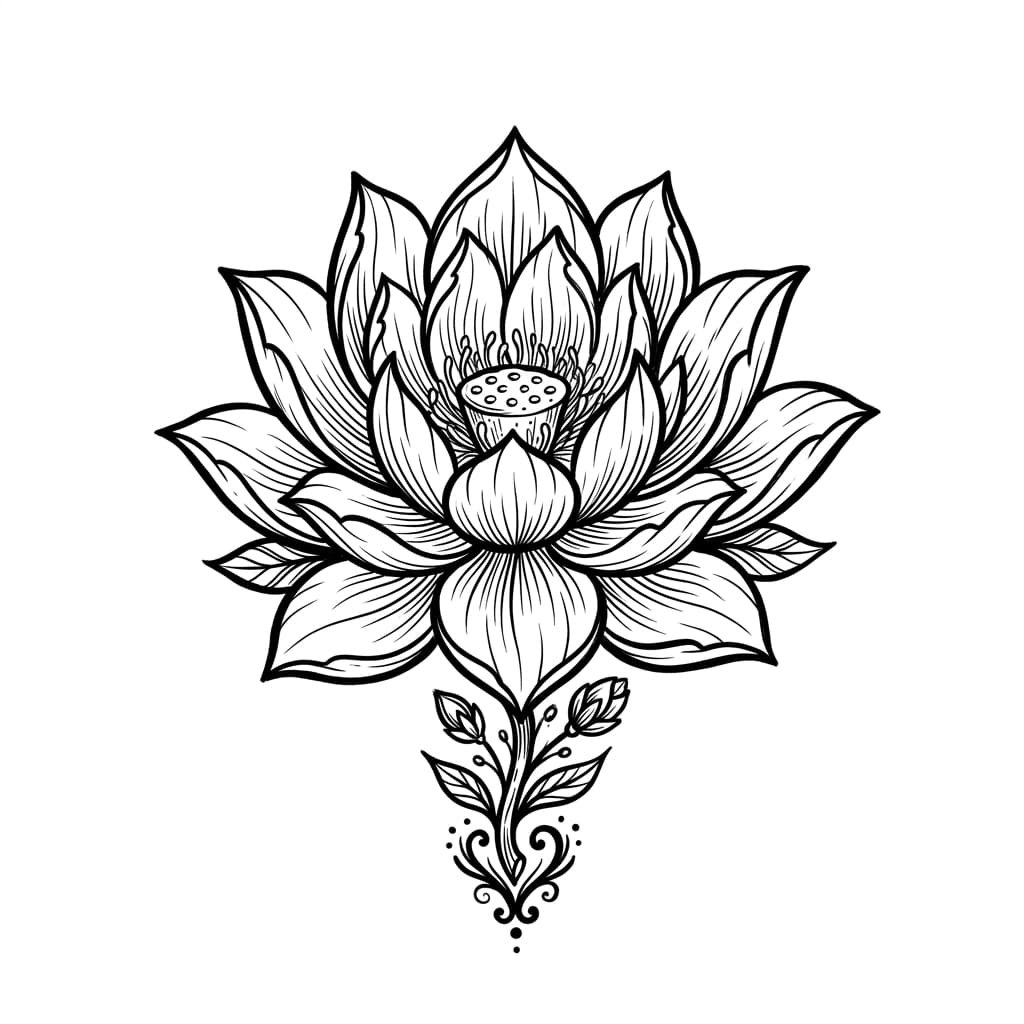 Lotus Tattoos tattoo design idea 6