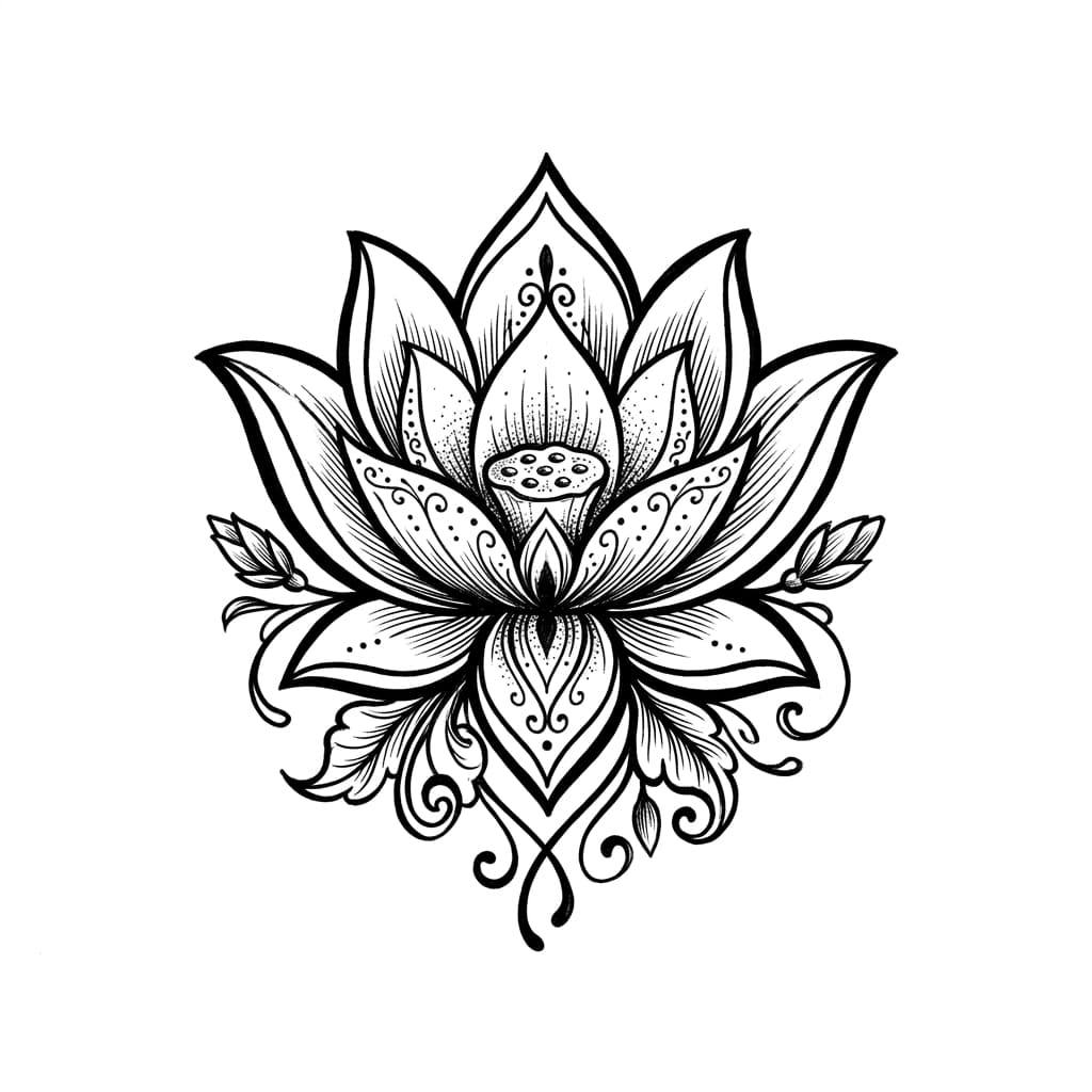 Lotus Tattoos tattoo design idea 7