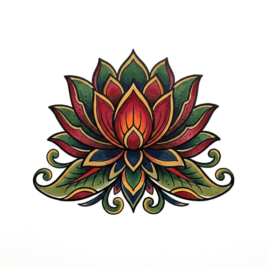 Lotus Tattoos tattoo design idea 11