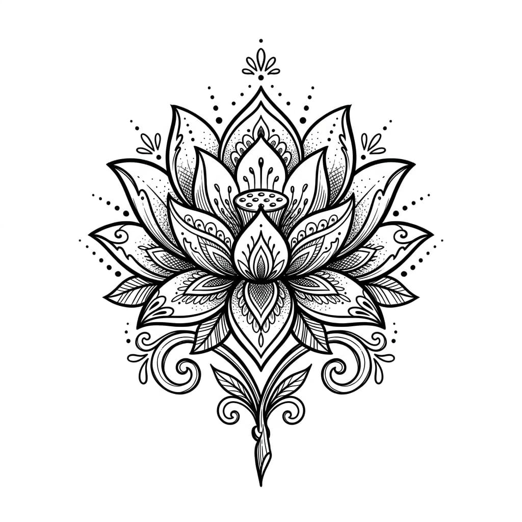 Lotus Tattoos tattoo design idea 12