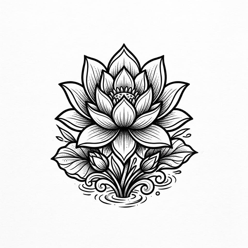 Lotus Tattoos tattoo design idea 15