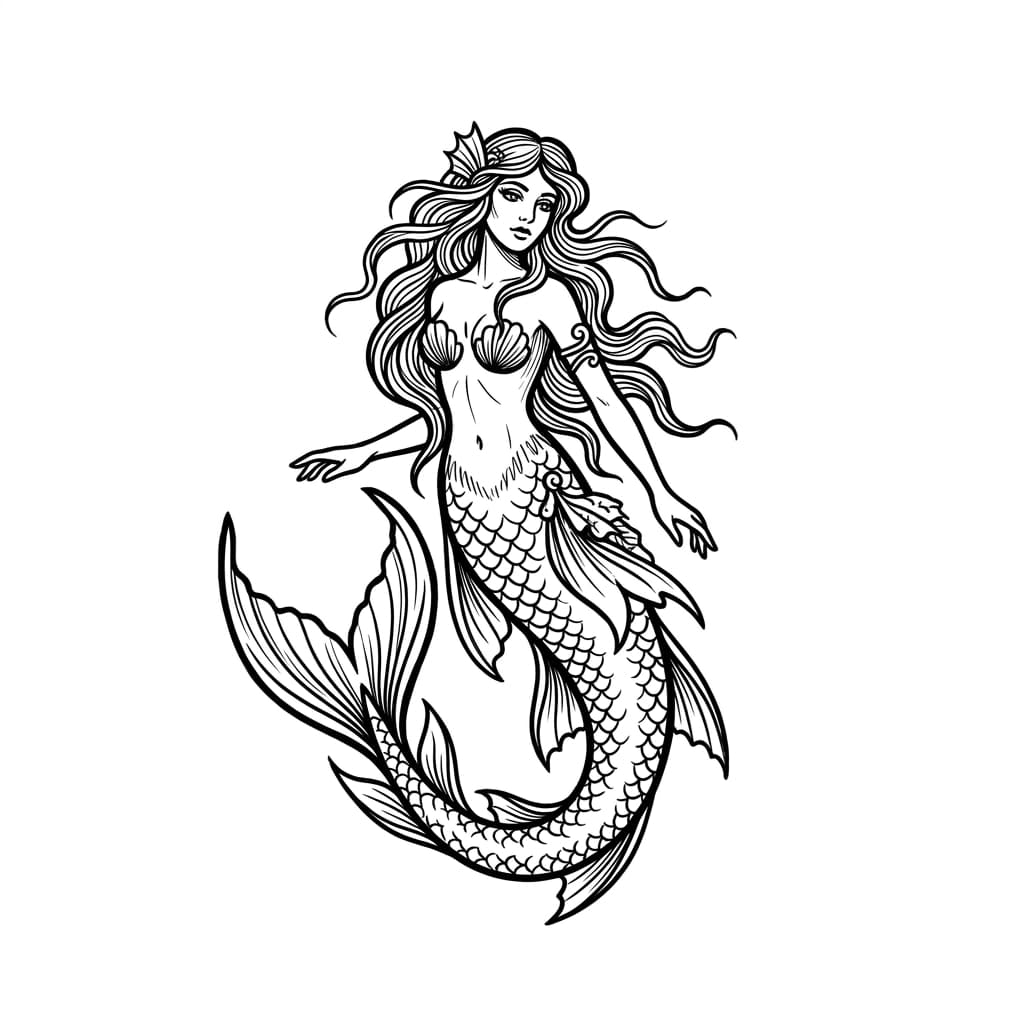 Mermaid Tattoos tattoo design idea 3