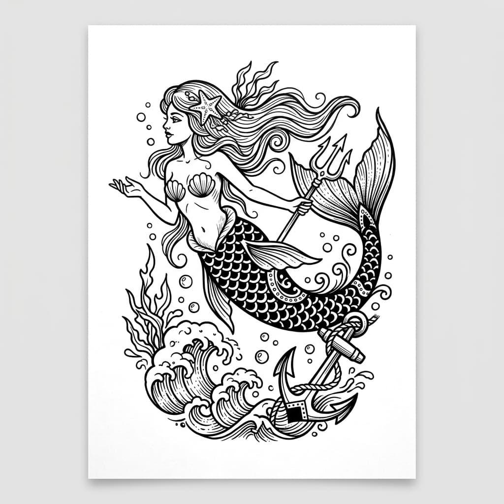 Mermaid Tattoos tattoo design idea 8