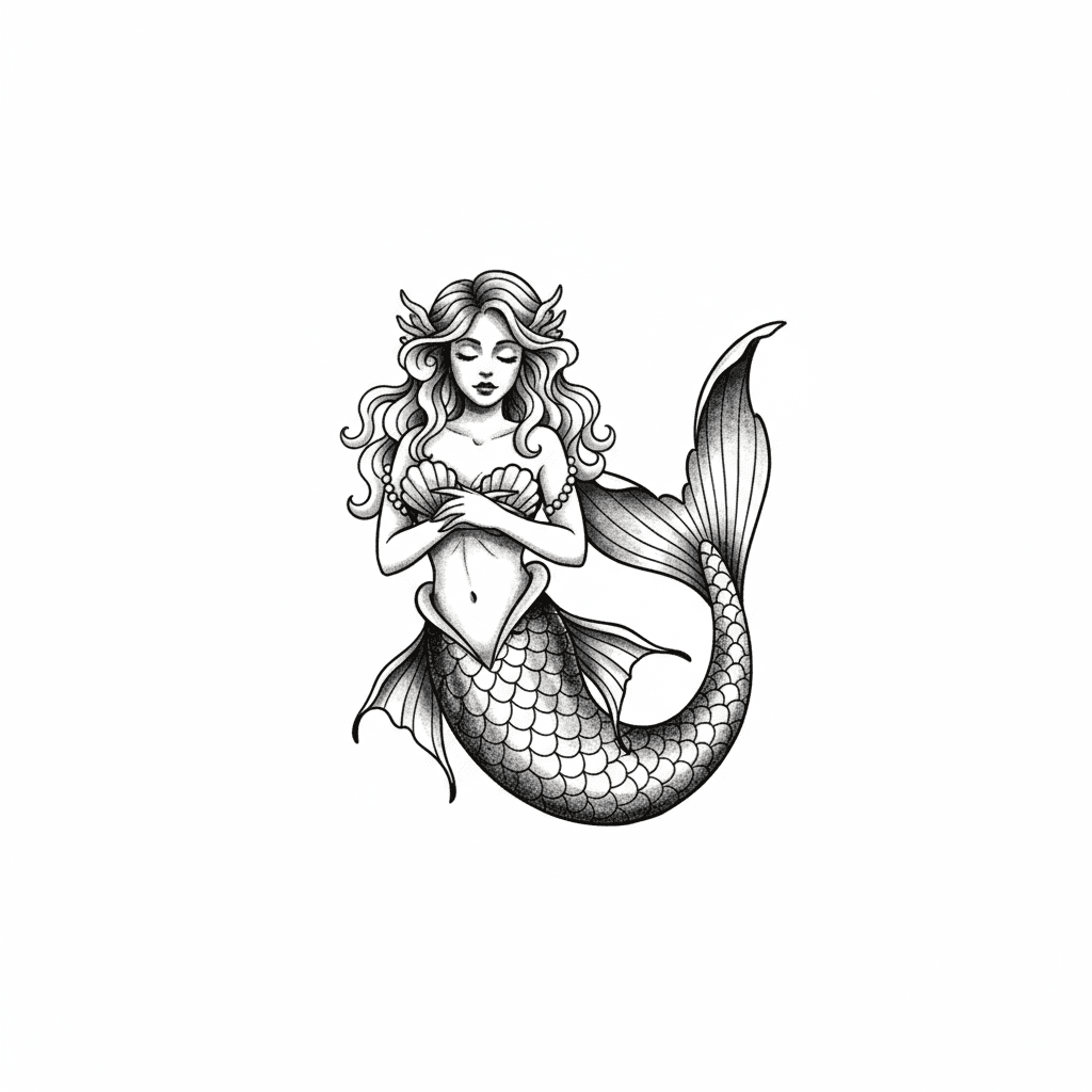 Mermaid Tattoos tattoo design idea 21