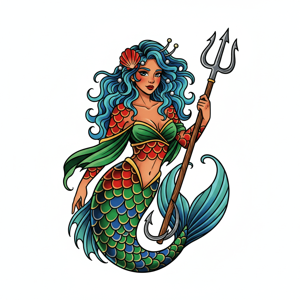 Mermaid Tattoos tattoo design idea 23