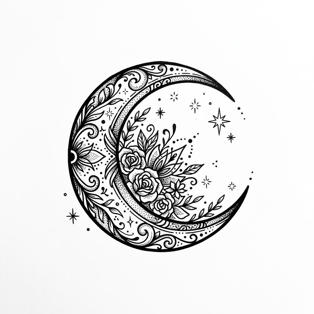 Moon Tattoos tattoo design idea 1