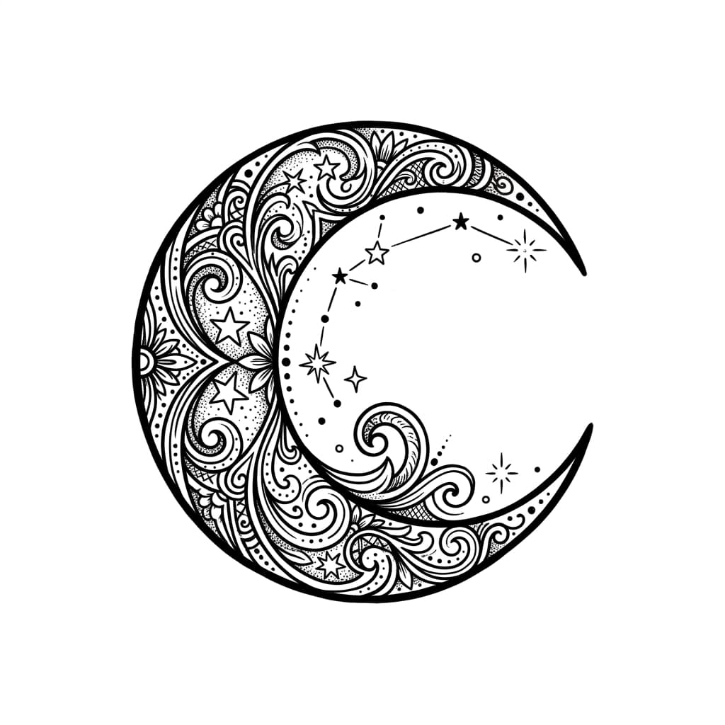 Moon Tattoos tattoo design idea 3