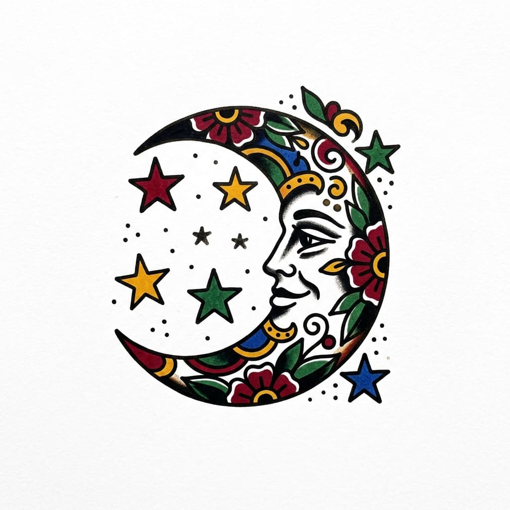 Moon Tattoos tattoo design idea 13