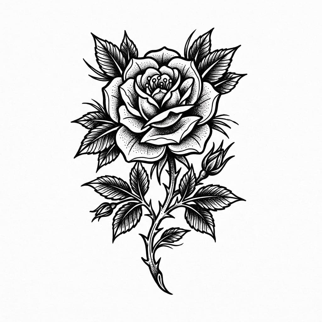 Rose Tattoos — AI-generated design examples