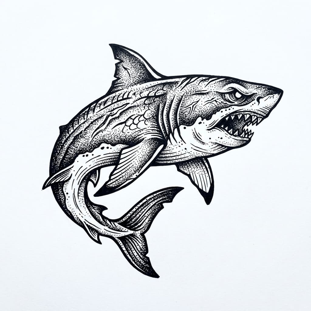 Shark Tattoos tattoo design idea 15