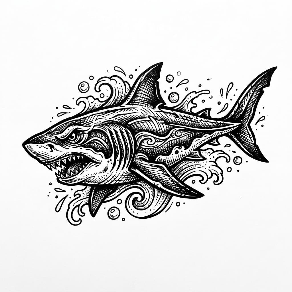 Shark Tattoos tattoo design idea 18