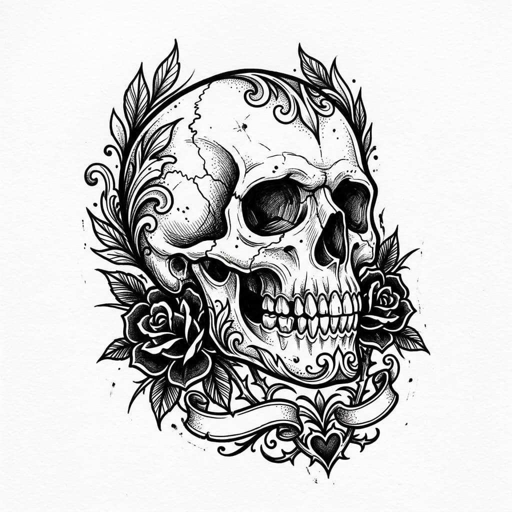 Skull Tattoos tattoo design idea 6