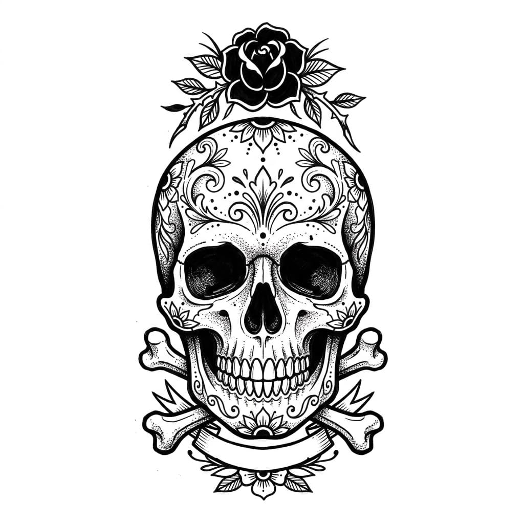 Skull Tattoos tattoo design idea 7